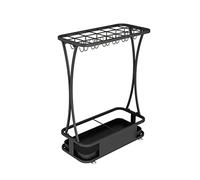 GXILUK Porte-parapluies en Fer forgé Grande capacité, Amovible et Facile à Installer. Design Noir élégant avec 21 Trous. Idéal pour la Maison et Le Bureau.