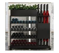 GXILUK Porte-parapluies en métal Grande capacité avec roulettes verrouillables et Pot de Fleurs. Idéal pour Les Bureaux, Les couloirs, Les entrées et Les hôtels. Porte-Parapluie