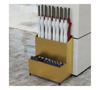 GXILUK Porte-parapluies Noir élégant à 2 Niveaux en métal avec roulettes, Conception résistante à la Rouille pour Le Rangement au Bureau, à l'hôtel et dans l'entrée. Porte-parap