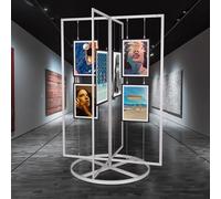 GXILUK Présentoir Rotatif pour Tableaux, utilisé dans Les écoles et Les galeries pour Exposer des œuvres de Calligraphie. Support Portable pour événements et foires éducatives,