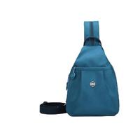 GXJIXf 2025 backpack chest bag double zipper large capacity, Street Fashion Shoulder Bag, Versatile Wearing Ways (Blue)