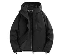GXJIXf 3-in-1 Fall-Winter Coats with Hood, 2026 New Snow Ski Jacket, Waterproof Windproof, Fleece Lined, for Women and Men (Black,3TG)