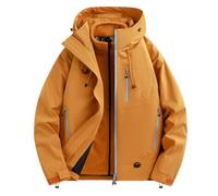 GXJIXf 3-in-1 Fall-Winter Coats with Hood, 2026 New Snow Ski Jacket, Waterproof Windproof, Fleece Lined, for Women and Men (Orange,Grand)