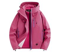 GXJIXf 3-in-1 Fall-Winter Coats with Hood, 2026 New Snow Ski Jacket, Waterproof Windproof, Fleece Lined, for Women and Men (Pink,3TG)