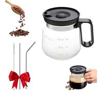 GXJIXf Coffee Pot Mug, Glass Coffee Pot Shaped Mug with lid, Unique Novelty Office Gift, for Coffee Lovers (1pc)