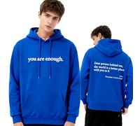 GXJIXf Dear Person Behind Me Hoodie, You are Enough Sweatshirt, Mental Health Hoodie, Fleece Lining, for Women & Men (Blue-A,TP)
