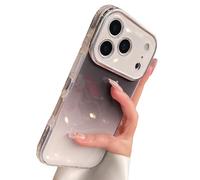 GXJIXf Gradient Color Glitter Bling Compatible, Silicone Shockproof Cover, Camera Lens Protection, for iPhone 17/16/15/14 Pro Max (17promax,Black)