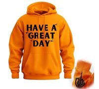 GXJIXf Have A Great Day Middle Finger Hoodie, Sarcastic & Funny Pullover Sweatshirt, for Unisex (D-2,TG)