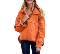 GXJIXf Women's Oversized Puffer Jacket, Quilted puffer jacket, Lightweight Down Hoodies, Winter Warm Padded Coat for Women
