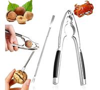 Gxlaihly Casse Noix,Casse-Noisettes en métal,Casse Noix avec poignée antidérapante,Casse-Noix Multifonction pour Noix,Pince Noyer idéal pour secs à Coques comme des Noix, amandes,Noisettes