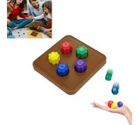 Gxlaihly Jeu traditionnel coréen Gonggi, de galets de pierre et calamar pour entraînement de coordination pour enfants et adultes (5 pièces + 1 base)