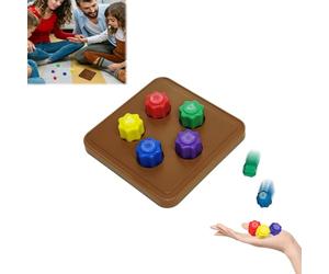 Gxlaihly Jeu traditionnel coréen Gonggi, de galets de pierre et calamar pour entraînement de coordination pour enfants et adultes (5 pièces + 1 base)