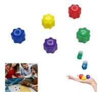Gxlaihly Jeu Traditionnel coréen, Jeu Traditionnel coréen Gong Gi, Jeu coréen Gonggi, Gonggi Jack Stone Pebbles Set, Gonggi Korean Game, pour Tous Les âges pour Adultes Enfant (5Pcs)
