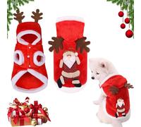 Gxlaihly Vêtements pour Animaux de Noël,Costume de Noël pour Chien Chat,Vêtements pour Chien de Noël,Déguisement pour Chat Noël,Noël Costume Chat Chien,pour Noël,Fêtes,Cosplay De La Fête Noël (A-XL)