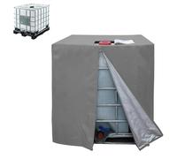 GXLBDK Bâche De Protection pour Cuve IBC 1000L, Film De Protection pour Cuve d'eau De Pluie, Imperméable Et Antigel(Size:120 * 100 * 116cm/47 * 43 * 45in,Color:Gris)