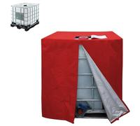 GXLBDK Bâche De Protection pour Cuve IBC 1000L, Film De Protection pour Cuve d'eau De Pluie, Imperméable Et Antigel(Size:120 * 100 * 116cm/47 * 43 * 45in,Color:Rouge)