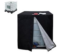 GXLBDK Bâche De Protection pour Cuve IBC 1000L, Film De Protection pour Cuve d'eau De Pluie, Imperméable Et Antigel(Size:120 * 100 * 116cm/47 * 43 * 45in,Color:Noir)