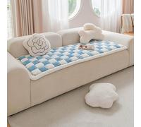 GXLBDK Funnyfuzzy Couleur Crème Grand Plaid Carré Tapis for Animaux De Compagnie Lit Couverture De Canapé, Couverture Drôle De Canapé Floue,Bleu,70 * 150cm/27.5 * 59.1in