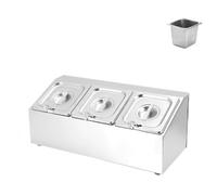 GXLBDK Pizza Zutatenbehälter, Catering Zutatenbehälter Bac INOX avec Couvercles pour Restauration Et La Cuisine,Bac Rangement Frigo,D:50 * 22 * 21cm/19 * 8 * 8in