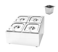 GXLBDK Pizza Zutatenbehälter, Catering Zutatenbehälter Bac INOX avec Couvercles pour Restauration Et La Cuisine,Bac Rangement Frigo,A:34 * 40 * 24cm/13 * 15 * 9in