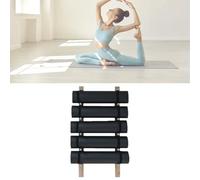 GXLBDK Support De Tapis De Yoga en Bois, Support Mural pour Tapis De Yoga, Étagère en Bois pour Gagner De La Place Et Organiser Votre Salle De Sport À Domicile,8