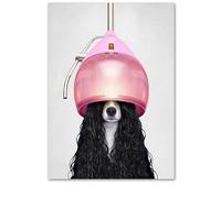 Gxllhh Affiche Decoration Murale Chien Créatif Poster Mural,Tableau Decoration Murale Modernes Poster Mural,Cadre Decoration Murale Avec Cadre En Pin,Toile Decoration Murale 15X20Cm