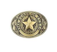 GXMDSGZ Boucles De Ceinture Boucle de Ceinture étoile Pentagramme for Homme, Boucle de Cowboy sans Ceinture, Alliage personnalisé, Largeur 4 cm(2)