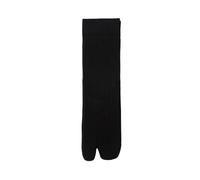GXMDSGZ Chaussettes à 2 orteils for hommes, tongs, sandales, tube central, couleur unie, rayées, fendues, style professionnel, décontracté, coton(Black)