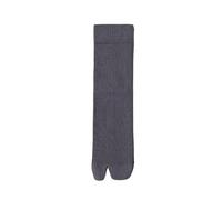 GXMDSGZ Chaussettes à 2 orteils for hommes, tongs, sandales, tube central, couleur unie, rayées, fendues, style professionnel, décontracté, coton(Light Grey)