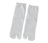 GXMDSGZ Chaussettes tube moyennes à deux orteils en coton for femmes, décontractées, tongs élastiques fendues, pantoufles, sandales d'été(Nude2)