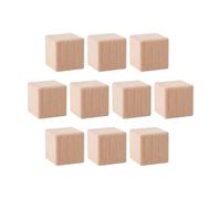 GXMDSGZ Cube en Bois Blocs en Bois Vierges Non Finis, Cubes Massif et Lisse for l'artisanat, la Peinture, décoration de Maison, 30/35/40mm, 12/24 pièces(3cm color1,24pcs)