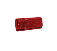 GXMDSGZ Étui de protection rigide for lunettes soleil avec strass et diamants(Red)