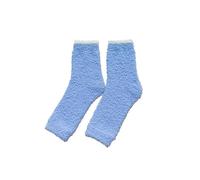 GXMDSGZ Genouillère Genouillères chaudes en fourrure for femmes, polaire corail épaisse et douce, idéales for l'hiver la course à pied. Chaussettes hautes(Blue)
