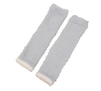 GXMDSGZ Genouillère Genouillères chaudes en fourrure for femmes, polaire corail épaisse et douce, idéales for l'hiver la course à pied. Chaussettes hautes(Grey)