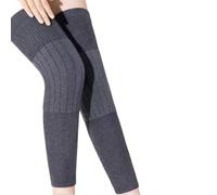 GXMDSGZ Genouillère Genouillères en cachemire épais unisexe for l'hiver, protection des articulations, contre le froid, genouillères de sport sans couture, épaisses et allongées(GreyOne Size)