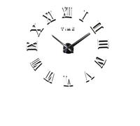 GXMDSGZ Horloge Murale numérique Simple et Moderne à Faire soi-même, silencieuse, for Bureau, Salon, Maison, décoration Murale, Autocollant Mural sans Perforation(White)