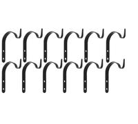 GXMDSGZ Lot de 2/10 supports fixation muraux en fer noir for carillon éolien, panier suspendu, pot fleurs, lanterne, décoration rétro for la maison Pour lumières, mangeoires à oiseaux(5pcs)