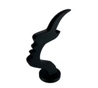 GXMDSGZ Support de lunettes à visage humain, 1 pièce, Solution rangement sécurisée et artistique, décor bureau ou table nuit surélevé, minimaliste pratique Pour Maison, Bureau, Magasin(Black)