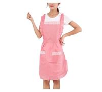 GXMDSGZ Tablier Tablier double couche imperméable et résistant à l'huile, tablier de cuisine, taille princesse mignonne for la maison(Color 1)