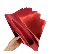 GXMDSGZ Tampon à Feuille Chaude Format A4, Papier doré, Toner laminé réactif for Cartes en, 50 pièces pour Craft Card(Red)