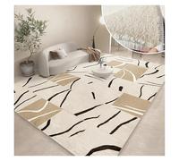 GXMDSGZ Tapis Modernes for Salon, Abstrait, Grande Surface, en Peluche, décor de Chambre à Coucher, Chevet, Tapis Sol épais Gris pour Chambre à Coucher Et Salon(Chocolate,100x160cm)