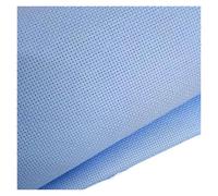 GXMDSGZ Toile AïDa Toile Aida 14ct, 11ct, 16ct, 18ct, Bleu Clair, for Point de Croix, Broderie à la Main, Plusieurs Tailles(14ct,50-50)
