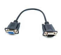 GXMRHWY Câble de transmission de signal DB9 femelle vers VGA mâle 15 broches à trois rangées, câble de données VGA vers DB9 série RS232 pour transmission mutuelle de signaux entre appareils vidéo 9