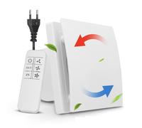 Gxpjycfob VMC Salle de Bain,100mm 130m³/h Calme Extracteur d'air Salle de Bain avec Télécommande, 2 Directions, 3 Vitesses, Puissante Ventilation, pour Salle de Bain, Cuisine, WC, Garage