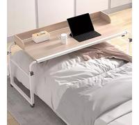 GXQFC Table de Lit avec Réglable en Hauteur, Bureau pour Ordinateur Portable Réglable avec 4 Roulette Verrouillable Table d'ordinateur Mobile pour Bureau Lit Canapé Hôpital Le