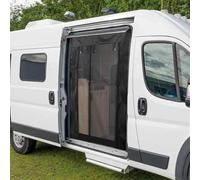 GXQFF Moustiquaire Magnétique pour Porte Coulissante de Van - Protection Anti-Insectes Durable pour Caravane et Véhicules Utilitaires, Fermeture Aimantée-Noir