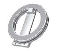GXQKLSU pour Iphone 16 Support Bague Magnétique Universel Portable Téléphone Poignée Portable Pliable Béquille Magsafe Porte Telephone Voiture(Silvery)