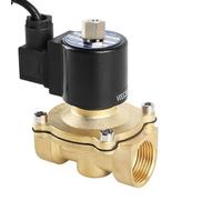 GXRQLHYZ Électrovannes de Fontaine normalement Ouvertes 3/8'' 1/2" 3/4'' 1'' 1-1/4'' 2'' Électrovanne étanche en Laiton 220 V 110 V 24 V 12 V(230vac-nbr-seal,0.5 inch)