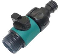 GXRQLHYZ Vanne en Plastique avec 3/4 "Filetage mâle connecteur Rapide Lavage de Voiture raccords Tuyau d'irrigation Jardin Rapides soupape sécurité 1 Pc