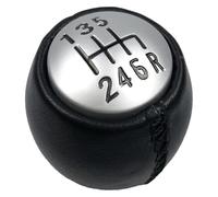 GXSAI Levier Vitesses Manuel Vitesses pour Alfa Romeo GT 147 166 3.2 V6 Style De Voiture 5/6 Vitesses Levier Vitesse Stylo Manette Couvre Tête Pommeau Cuir PU(6 Speed)
